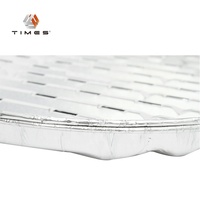Biodégradable rectangulaire jetable personnalisé pour barbecue récipient en papier d'aluminium boîte en papier d'aluminium kebab contenants alimentaires