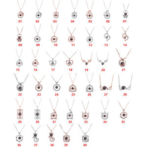 Collar con Colgante de Proyección de Memoria B1204 con la Frase '<span class=keywords><strong>Te</strong></span> <span class=keywords><strong>Amo</strong></span>' en 100 <span class=keywords><strong>Idiomas</strong></span> Diferentes, para Bodas, Día de San Valentín - Product Image 6