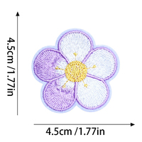 Nouvelles Patchs Brodés Autocollants Mignons Horloge Casque Lunettes Chapeau Sac à Dos Crème Glacée Nœud Fleur Tasse pour Décoration