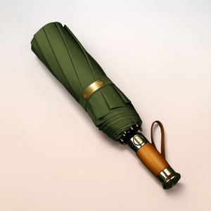 Promotion Manufacturer High Quality 105Cm Waterproof <b>Foldable</b> Wooden Handle Luxury Cheap Automatic Wholesale <b>Umbrella</b> for Men - Product Image 1