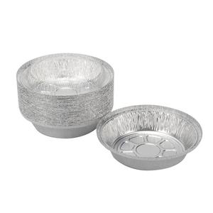 Disposable Aluminum Foil <b>Baking</b> Tray 6.5 Inch Round Bowl For Picnic Use - Product Image 2