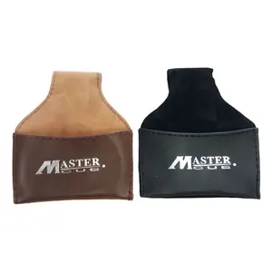 Xmlivet-bolsas de tiza de cuero negro/marrón personalizables, soporte de tiza de nooker con clip