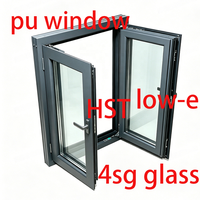Fournisseur de fenêtres en PU, fenêtre à ouverture intérieure en fibre de verre PU, isolation phonique, économie d'énergie, porte en fibre de verre polyuréthane pour appartement