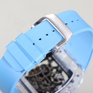 Reloj de Lujo con Caja Transparente de Cristal, Diseño Hueco que Revela el Movimiento, Ultrafino y Ultraligero, con Forma Delgada y Estilo Deportivo - Product Image 6