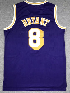 Vente en gros America Hommes 24 <span class=keywords><strong>Bryant</strong></span> Retro Jaune Or Violet <span class=keywords><strong>Noir</strong></span> 24 <span class=keywords><strong>Maillot</strong></span> de basket-ball américain brodé de haute qualité - Product Image 4