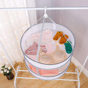 Panier de séchage pour vêtements, panier à linge, sacs, couleur blanche, cintre de séchage pour vêtements ménagers - Product Image 4