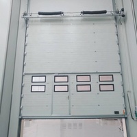 Puertas seccionales automáticas industriales de almacén de buena calidad, puerta de garaje seccional Vally