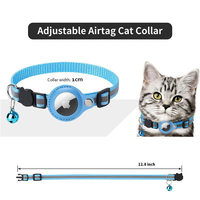 Vente chaude De Luxe Suivi GPS Air Tag Mignon Nylon Premium Suivi Réfléchissant Logo Personnalisé En Gros Pet Chat Chien Colliers