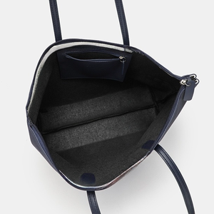 Borsa tote leggera da donna in stile francese, in PU, tinta unita, con chiusura aperta, grande capacità, impermeabile. - Product Image 4