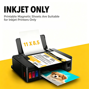 Feuilles magnétiques autocollantes Maghard sur mesure A4 ou autres dimensions pour impression jet d'encre sur panneaux publicitaires et photos. - Product Image 3