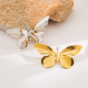 Wholesale 18K <b>Gold</b> Plated Butterfly Shape Suit Brooch Pin Non-tarnish Brooches for Women <b>Clothes</b> - Product Image 5