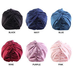 Sombrero turbante cruzado musulmán de tela impresa con logotipo personalizado, turbante <span class=keywords><strong>hijab</strong></span> para damas - Product Image 5