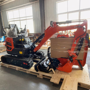Frete Grátis 1.8 Ton Mini Escavadeira Terraplanagem Máquinas Pequeno Bagger Paisagismo Borracha All Terrain Crawler Micro Escavadeira - Product Image 1