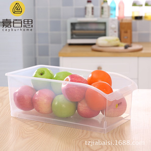 Caja de Almacenamiento para Refrigerador de Cocina, Rectangular, de Plástico, Extraíble, con Asa, Organizador de Alimentos, Estilo Cajón, Contenedor Transparente - Product Image 2