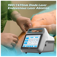 Système d'ablation endoveineuse par micro-ondes 2026 47W 50W 980nm 1470nm pour le traitement des varices, garantie CE
