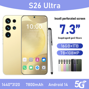 Oferta de Smartphone S26 Ultra AI para Alquiler de Autos, Pantalla de 7.3 Pulgadas, 90Hz, Android 14, 16GB, 1TB, 108MP, 6000mAh, Snapdragon <span class=keywords><strong>Serie</strong></span> 800, 5G, Doble SIM, Reconocimiento Facial - Product Image 2