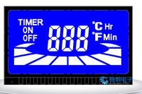 TN personnalisé 6 chiffres 7 segments écran LCD fond noir texte blanc affichage industriel Instrument Segment Code noir blanc