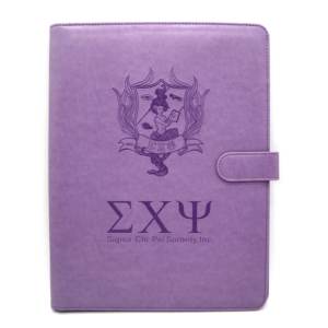 Tốt nghiệp thành viên Quà Tặng Sigma chi PSI sorority Hy Lạp chữ cái 2020 PU da Pad danh mục đầu tư với văn bản Pad Folio - Product Image 1