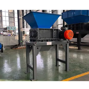 Industrial Double Shaft Shredding Machine Hard Disk Kitchen Waste Cardboard Vegetable Shredder for Sale