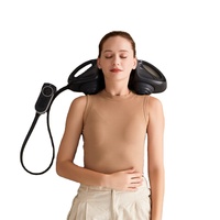 Masseur cervical Alphay pour usage domestique, coussin de massage du cou avec airbag, traction, thérapie thermique, rechargeable, pour clinique de physiothérapie