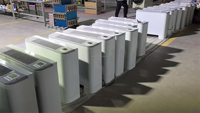 Ventiladores de Pie Adaptados de Fábrica para Enfriamiento de Serpentines en Entornos Comerciales, Ventilador de Agua con Serpentín