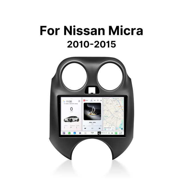 Youducar for Micra/March 2010-2017 Android Car Radio Player Head Unit Navigation Built-in GPS Capacitive Touch Screen CarPlay
