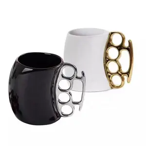 Боксерская керамическая Кофейная Кружка Fisticup, керамическая кофейная кружка, креативная керамическая 3D кружка, латунная кружка на костяшки, новые подарки