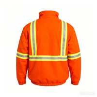 Veste de sécurité réfléchissante ignifuge 100% coton, manteau de travail d'hiver antistatique, veste bomber haute visibilité EPI