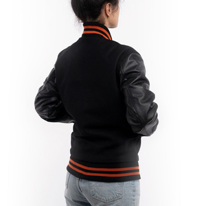 Nouvelle veste universitaire tendance pour femme, design personnalisé, en tissu de laine respirant, pour l'hiver, style décontracté, couleur unie - Product Image 4