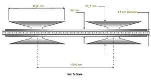 Zincato <span class=keywords><strong>CBT</strong></span>-65 Rasoio Filo Spinato Con 33 Loops - Product Image 3