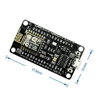 Nodo de Desarrollo de MCU de V3 CH340 NodeMCU + Shield de Motor Wifi Esp8266 Esp-12e diy juguete rc control remoto Lua mucho coche inteligente Esp12e