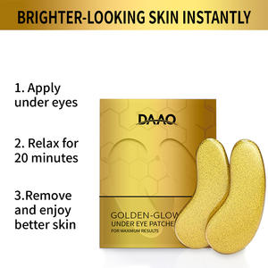 24Kゴールドビーガンコラーゲンアイマスク海藻ヒアルロン酸シート下アイパッチふくらんでいる目ダークサークルクリスタル素材 - Product Image 6