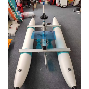 Vélo aquatique gonflable personnalisé en PVC pour mer et lac, bateau-cyclette flottant - Product Image 1