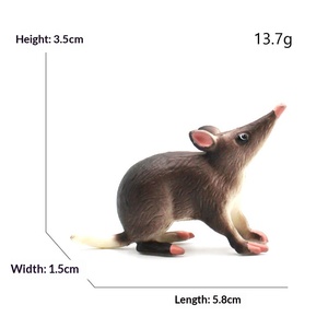 Modè<span class=keywords><strong>le</strong></span> d'animal en PVC massif pour simulation transfrontalière, décoration <span class=keywords><strong>de</strong></span> table <span class=keywords><strong>de</strong></span> sable et <span class=keywords><strong>de</strong></span> gâteau, souris, marmotte, jeu éducatif cognitif pour l'éveil <span class=keywords><strong>de</strong></span> la maternité - Product Image 4