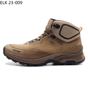 Elkland Men's Waterproof Suede Hiking Boots-Autumn Casual Outdoor Trekking Pointed <b>Toe</b> Rubber Outsole Slip Resistant Breathable - Product Image 2