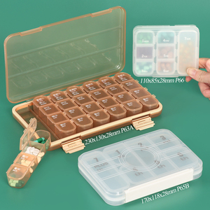 SUNSHING Waterproof Pill Container Customised One Month Pill Box Medicine Storage Case for Daily Pills & Supplements Organiser - Product Image 1