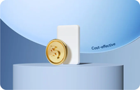 Balise de suivi d'actifs BLE 5.1 économique avec capteur de température et batterie remplaçable de petite taille