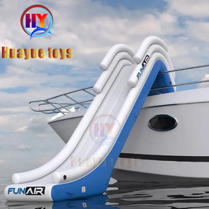 商业搞笑水上游乐设备充气水上游艇滑梯充气码头滑梯 - Product Image 3