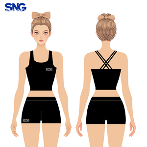 Ropa de Práctica Allstar Cheer OEM, Bra Deportivo de Spandex/Poliéster con Brillantes, Pantalones Juveniles con Pedrería, Traje de Entrenamiento - Product Image 2