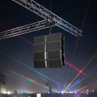 Sistema de Altavoces Line Array de Tres Vías de 12 Pulgadas, para Escenarios Grandes, Audio Profesional para Exteriores, Madera de Abedul Rusa, Pasivo, Neodimio, 2200W