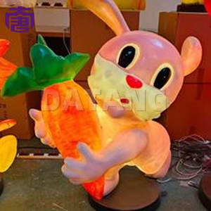 Ip65 3d <b>Rabbit</b> Zodiac Cartoon Animal Motif <b>Lamp</b> Decorative Festival Lights For Garden Villa Park And Holiday Landscape - Product Image 5