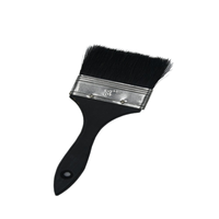 Modèle 633 Ensemble de pinceaux à manche en bois avec crinière de cochon noir Application de brossage mural avec poils durables