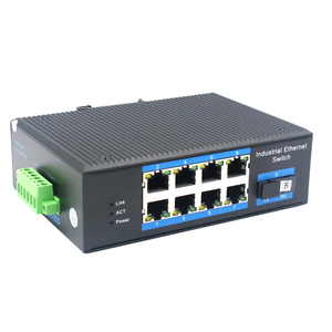 Switch PoE+ Gigabit 8 ports avec 1 port SFP fibre, Switch Ethernet industriel 10/100/1000 Mbps pour la surveillance IP et la mise en réseau - Product Image 6