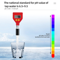 pH-mètre numérique de poche avec électrode en verre, testeur de pH de 0,00 à 14,00 pour l'eau, les aliments, le fromage, le lait, le sol
