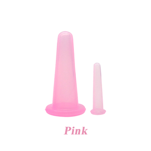 Set Alat Bekam Wajah Ramah Lingkungan 2 Ukuran Cangkir Pijat Silikon Cangkir Bekam Wajah Cangkir Vakum Perawatan Wajah dan Mata - Product Image 5