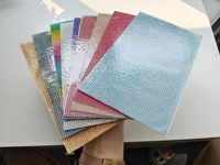 Feuille de strass autocollante Kuliwei, autocollant en maille de strass en verre cristal, décoration DIY scintillante pour voiture, coque de téléphone, bagages