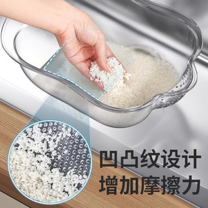 กระชอนครัวพลาสติกใสพร้อมที่จับสำหรับล้างผักและระบายน้ำ ชามกรองอเนกประสงค์ 31817 W - Product Image 4