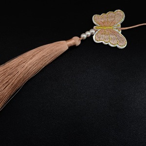 Colgante para Bolso, Norigae Tradicional Coreano con Colgante de Mariposa y Borla de Seda Bordada, Perfecto para Bolsos y Llaveros, Coreano - Product Image 4