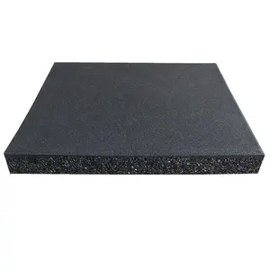 1000mm * 1000mm * 25mm Zwart Met Kleurrijke Vonken Rubber Gym Mat