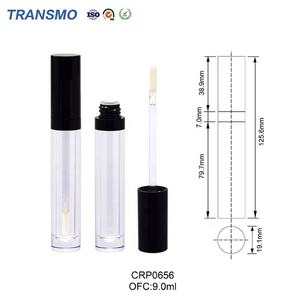 Tube vide pour gloss à lèvres, applicateur de gloss à lèvres, tube rond transparent de 9 ml avec boîte vide - Product Image 3